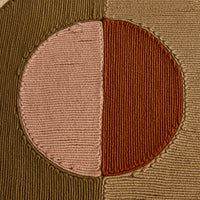 Monterey Bullseye Cushion - Neutral details view