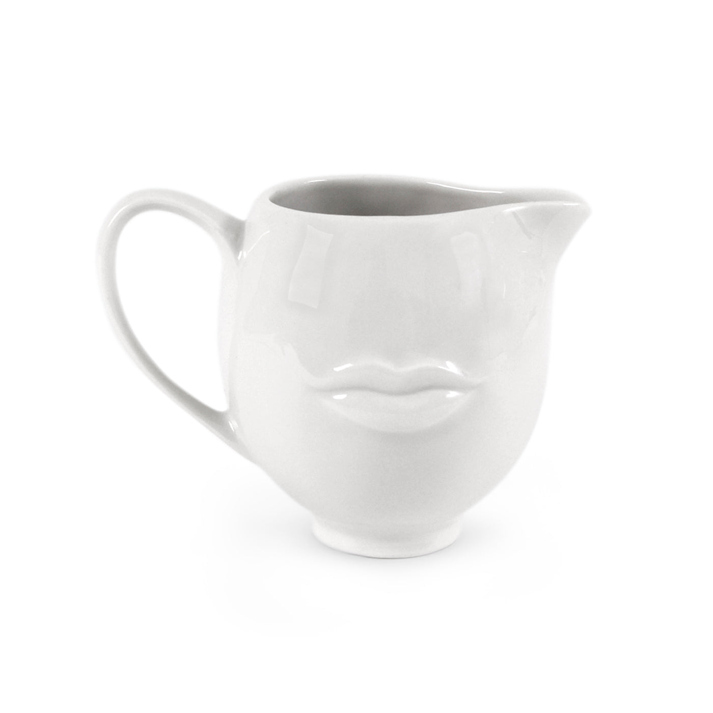 muse reversible creamer porcelain white - front view 2