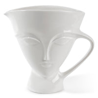giuliette pitcher porcelain white - front view
