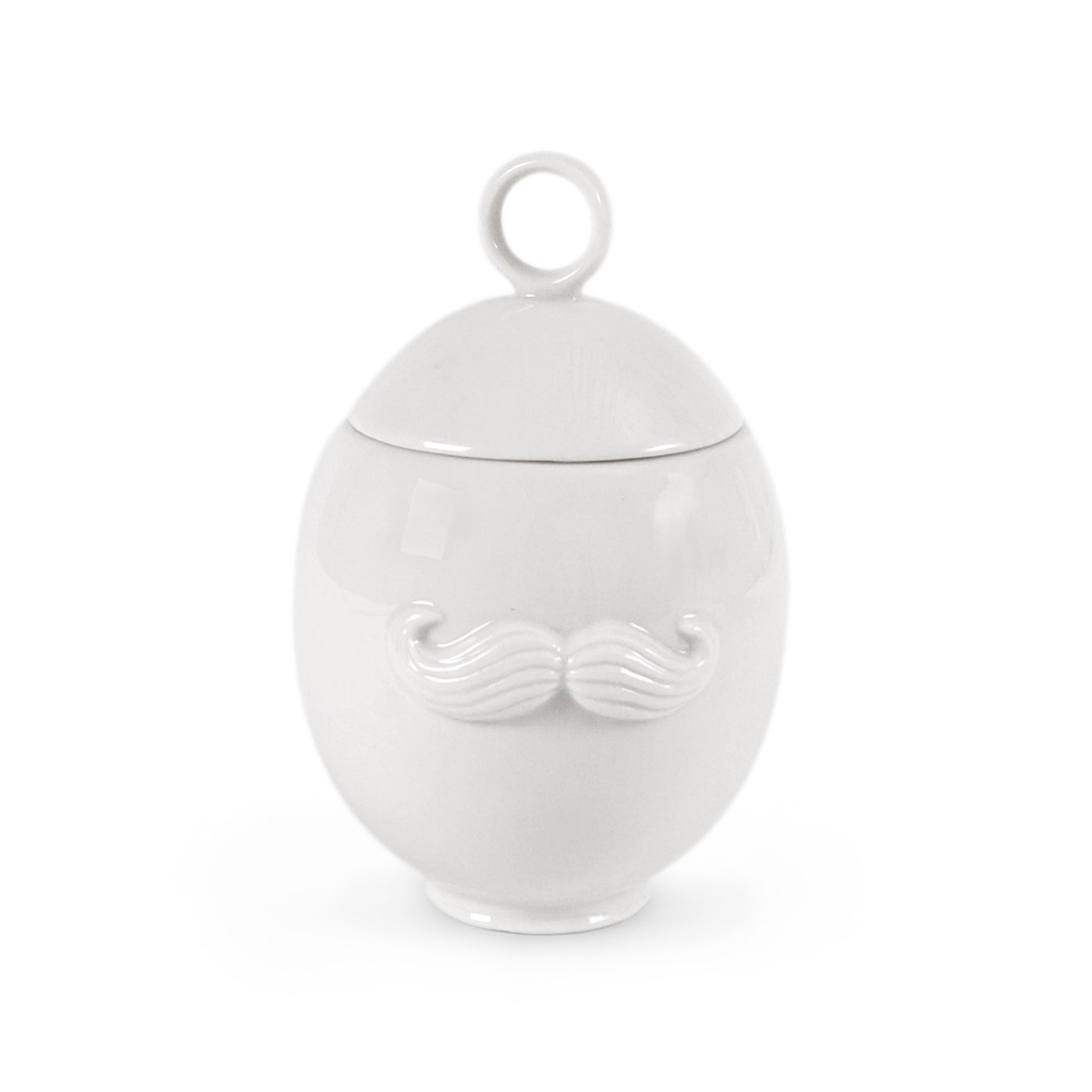 muse reversible sugar bowl porcelain white - front view 1