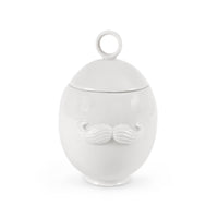muse reversible sugar bowl porcelain white - front view 1
