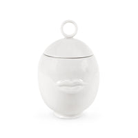 muse reversible sugar bowl porcelain white - front view 2