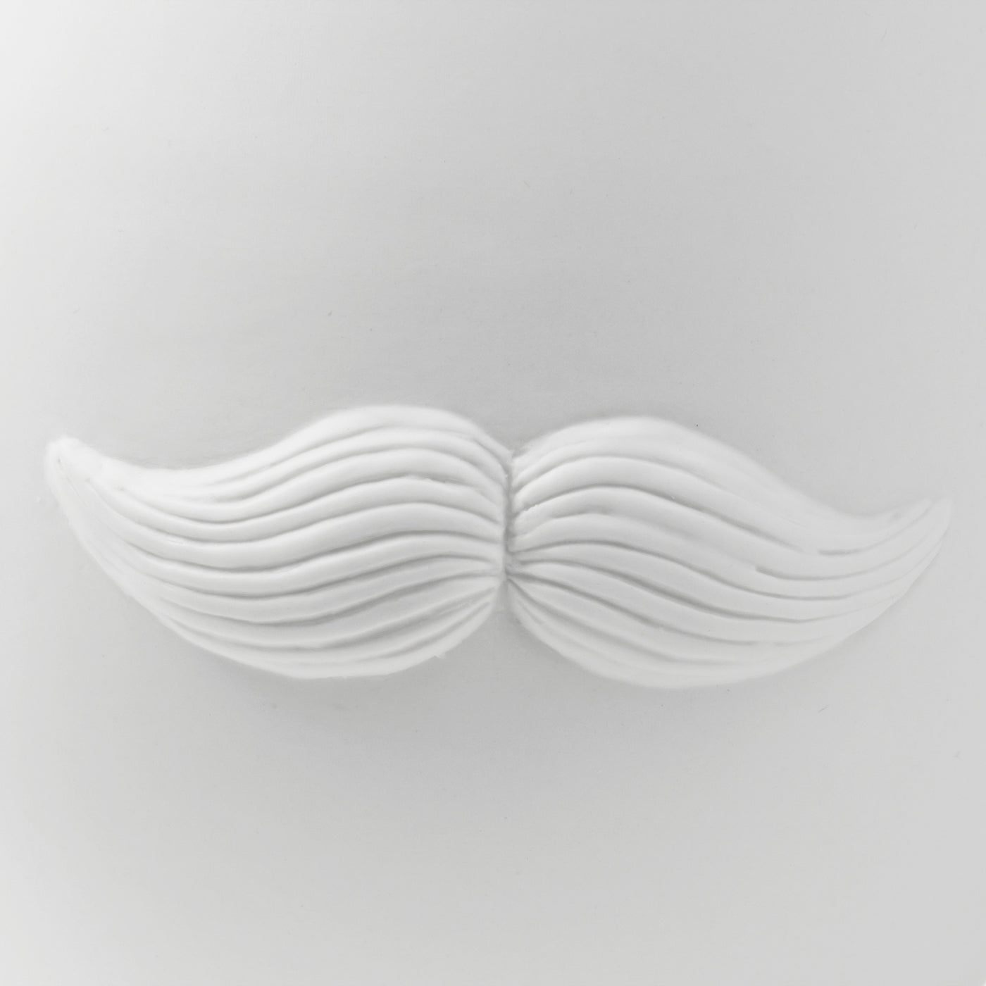 mr. and mrs. muse reversible vase porcelain white - detail mustache view