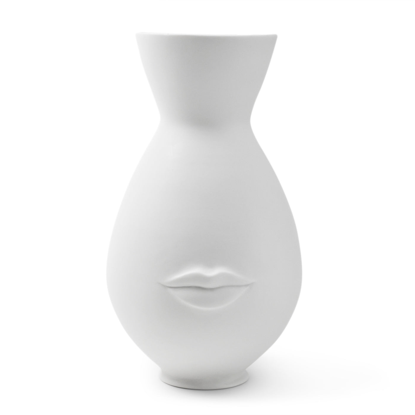 mr. and mrs. muse reversible vase porcelain white - front view