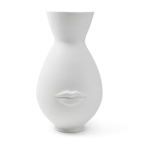 mr. and mrs. muse reversible vase porcelain white - front view