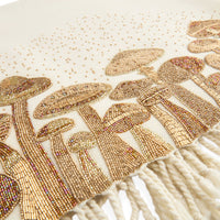 Mushrooms Embellished Throw - angle view