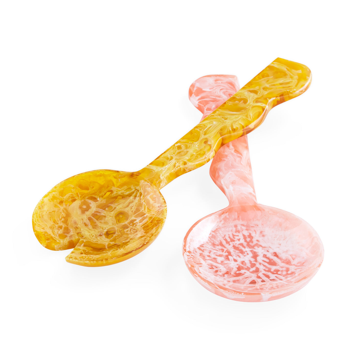 Jonathan Adler Mustique Ripple Salad Serving Set - Thumbnail 4