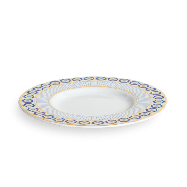 Newport Saucer in Porcelain with Gold Accents | Jonathan Adler