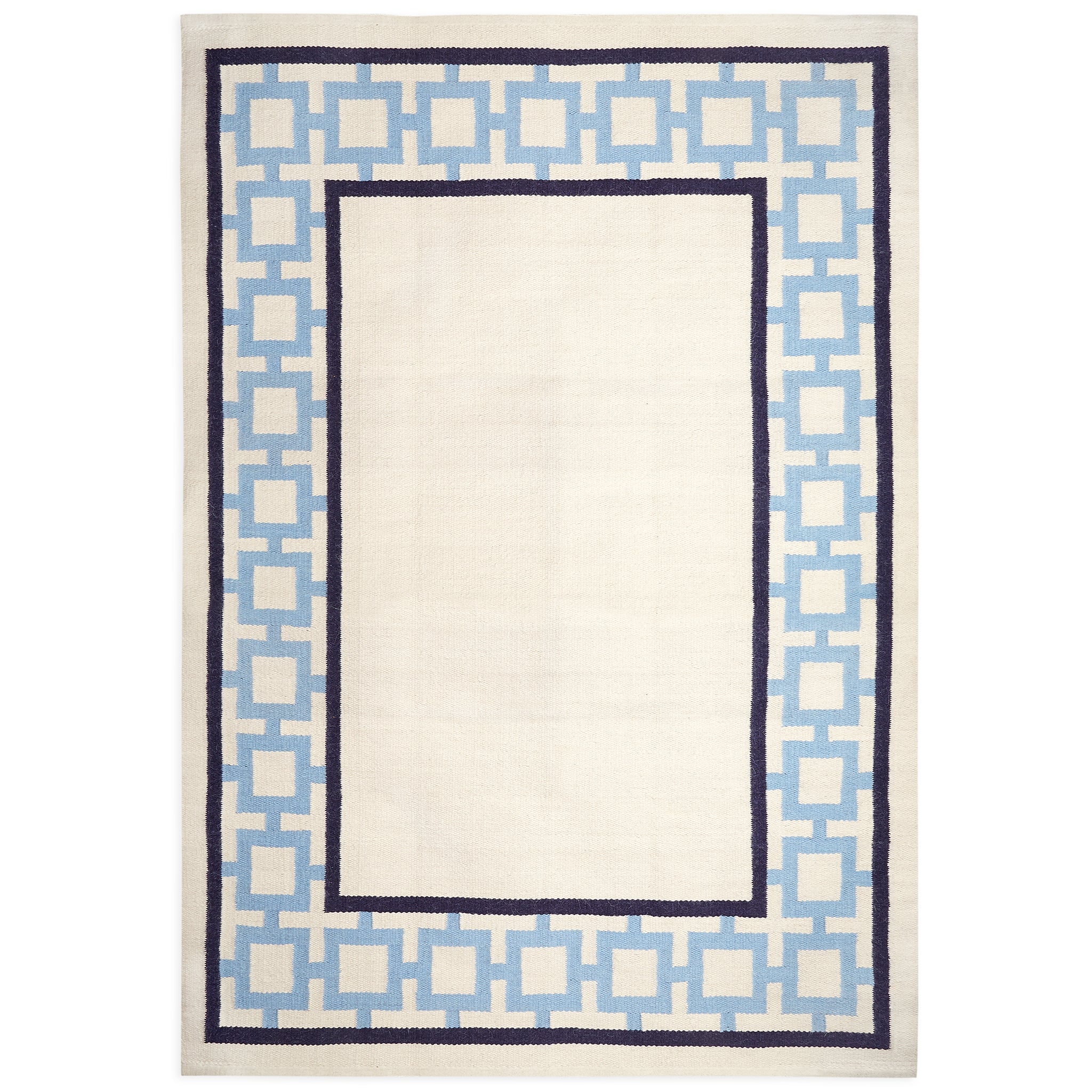 Nixon Border Flatweave Rug in Llama Wool Blend | Jonathan Adler