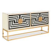 op art credenza - angle view
