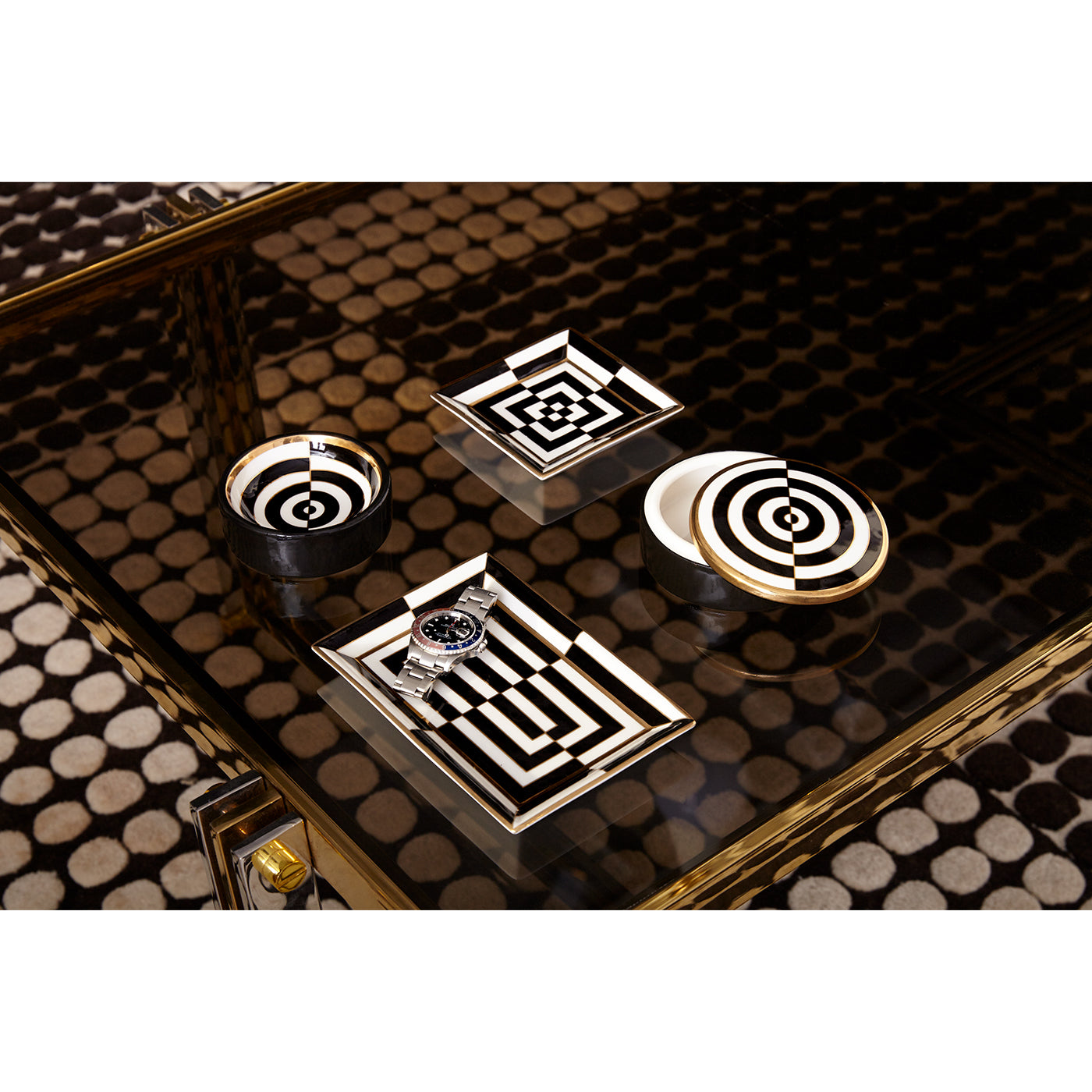 【Jonathan Adler】オプ アート レクタングル トレイ Op Art Rectangle Tray – Jonathan Adler