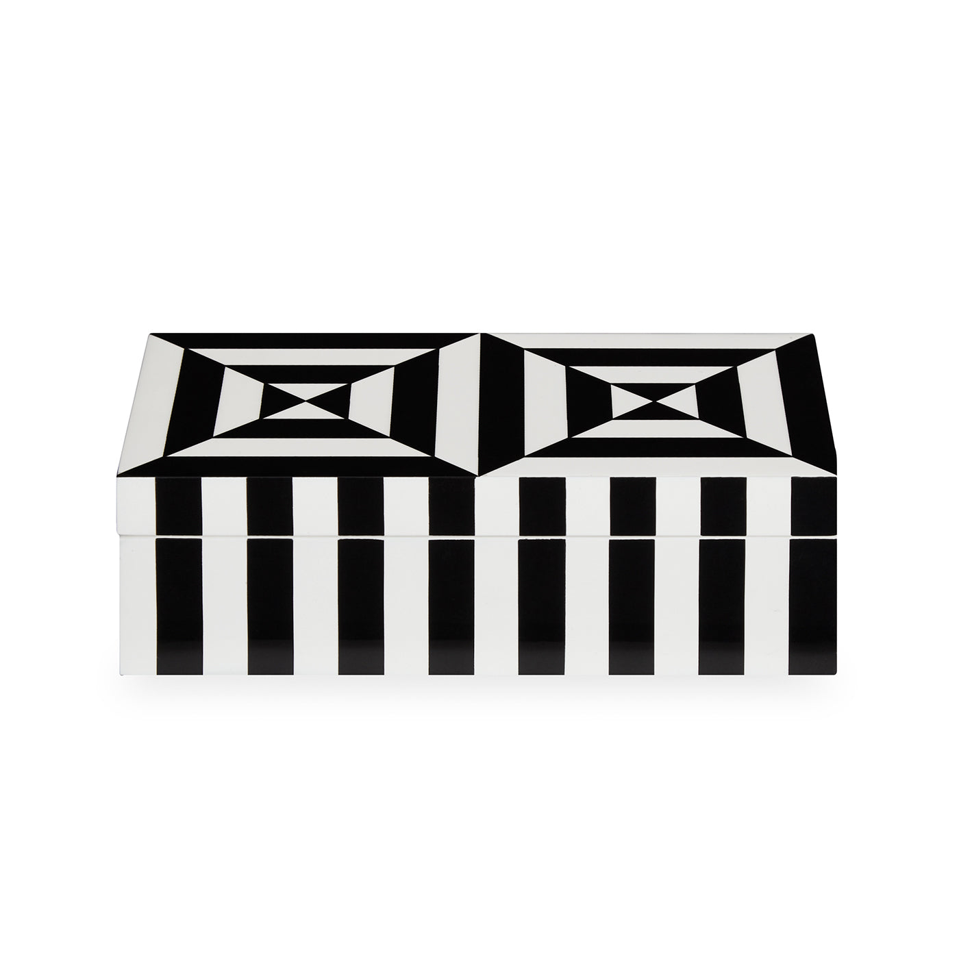 Small Op Art Lacquer Box in Lacquer | Jonathan Adler