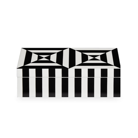 小物入れ Large OP Art Lacquer Box Large Op Art Lacquer Box | Jonathan Adler