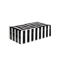 op art lacquer box- top view