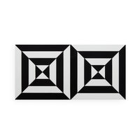 op art lacquer box- opened view