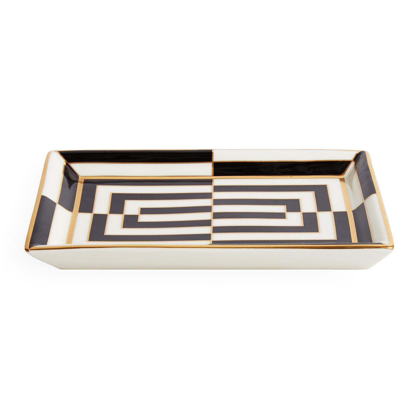 【Jonathan Adler】オプ アート レクタングル トレイ Op Art Rectangle Tray in Porcelain | Jonathan Adler