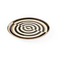 Op Art Round Tray - angle view
