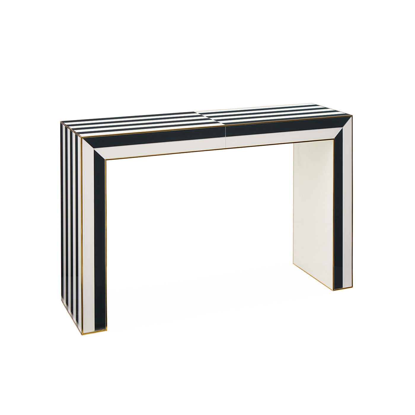 Op Art Waterfall Console