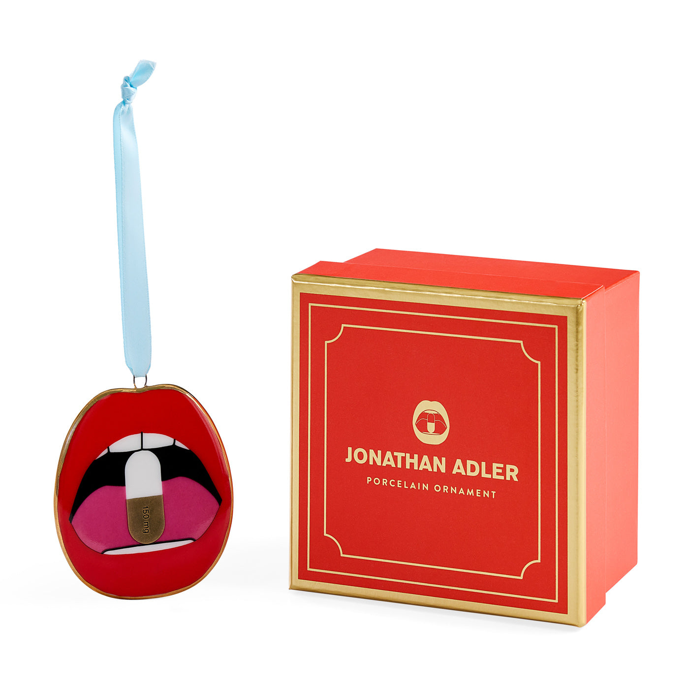Lips Full Dose Ornament with box