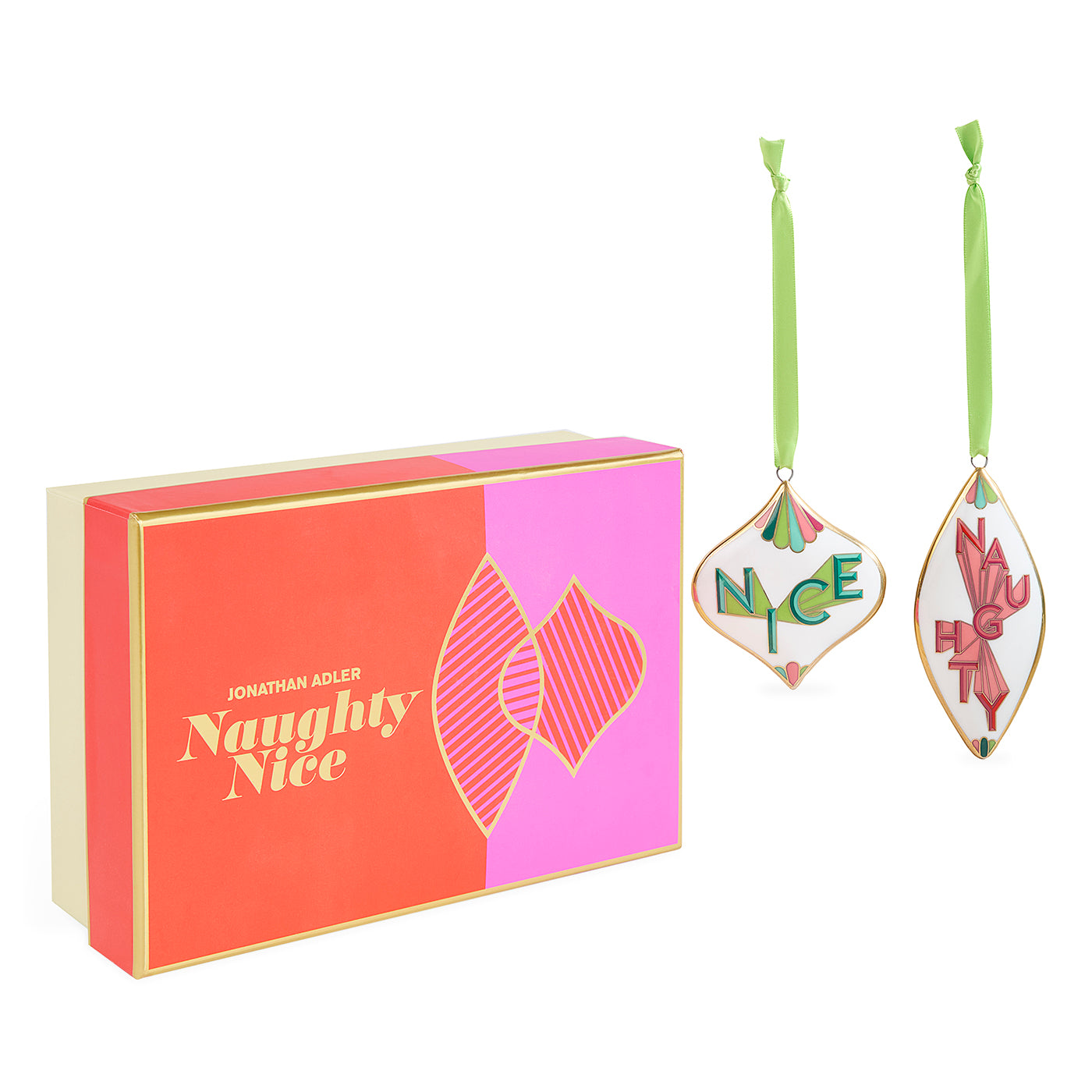 Naughty & Nice 2026 Ornament Set – Jonathan Adler