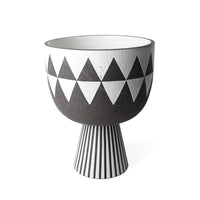 palm springs diamonds bowl stoneware black and white - view 1