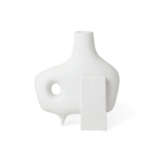 medium paradox vase matte porcelain white - view 1