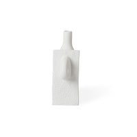 small paradox vase matte porcelain white - angle other side view