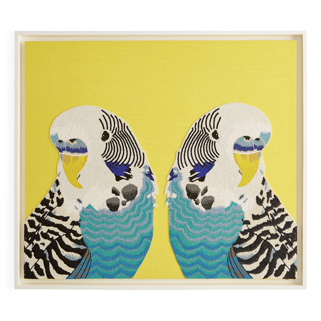 Parakeet Beaded Art Beaded Wall Art | Jonathan Adler