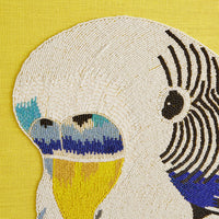 Parakeet Beaded Art - details view