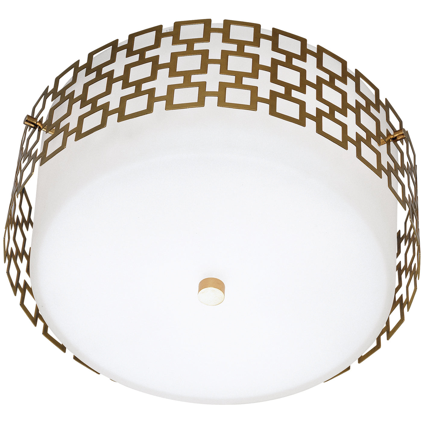 parker flush mount brass - front view