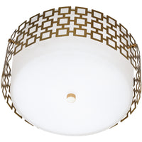parker flush mount brass - front view