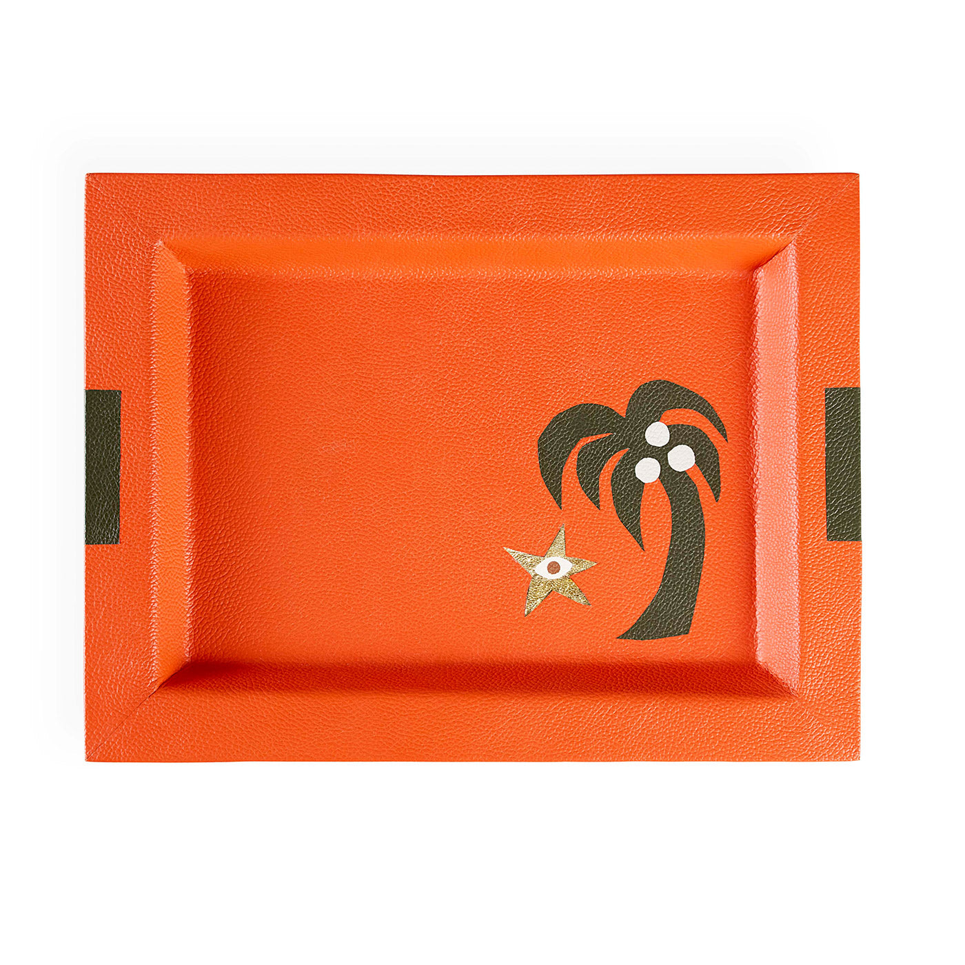 Playa Leather Palm Tree Tray