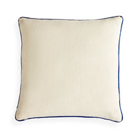 Pompidou Cobalt Border Pillow - back view