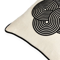 Pompidou B&W Cloud Pillow - details view