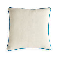 Pompidou Aqua Half Circles Pillow - back view
