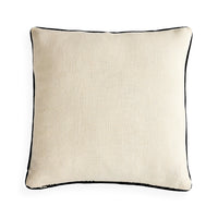 Pompidou B&W Half Circles Pillow - back view