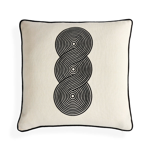 Pompidou B&W Loops Circles Pillow | Jonathan Adler