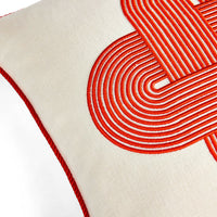 Pompidou Red Plus Pillow - details view