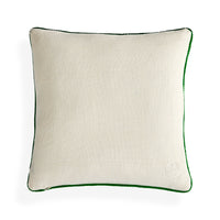 Pompidou Green Quatrefoil Pillow - back view