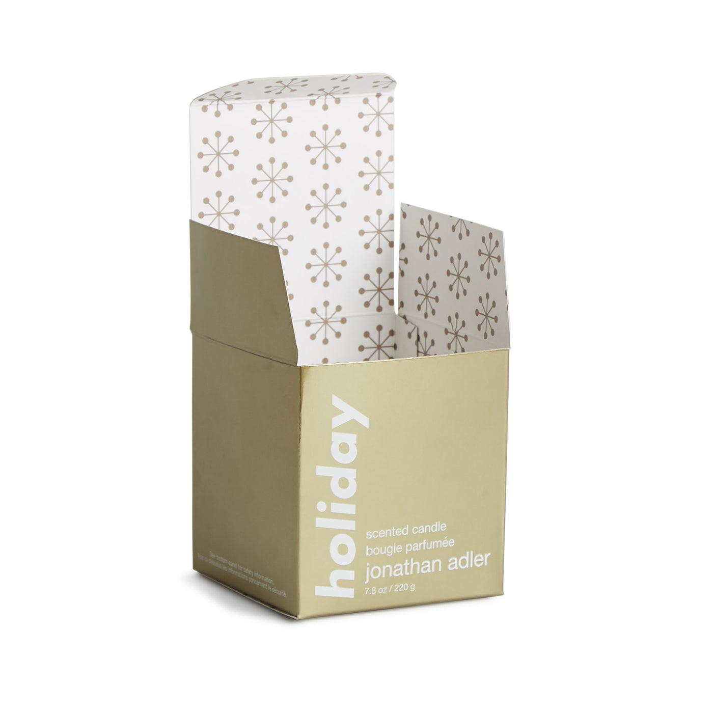 holiday pop candle - box view