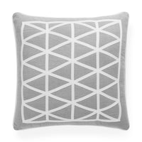 positano helix pillow linen grey - front view