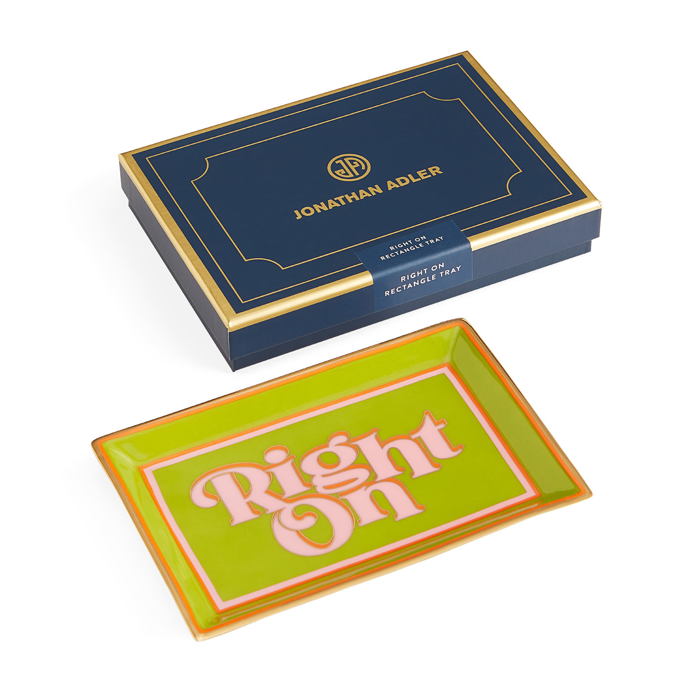 Right on Rectangle Tray with box