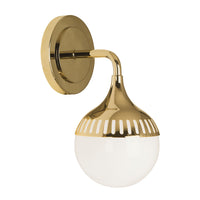 rio single sconce brass down - angle view