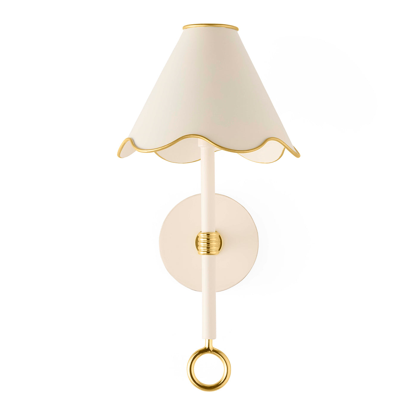 Ripple Rechargeable LED Sconce - front view