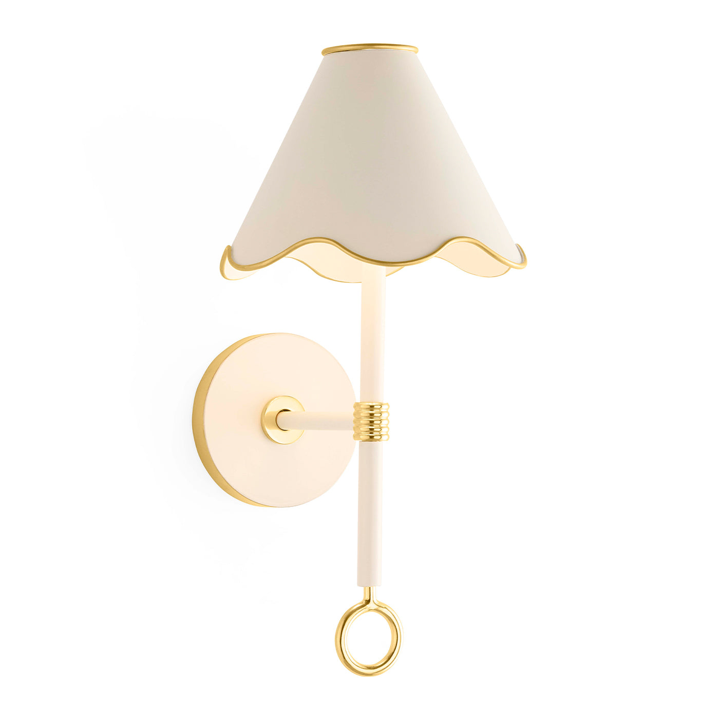 Ripple Rechargeable LED Sconce - angle view