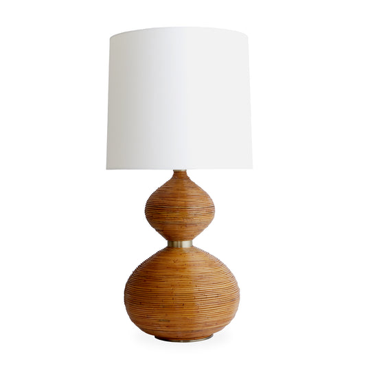riviera table lamp rattan - front view