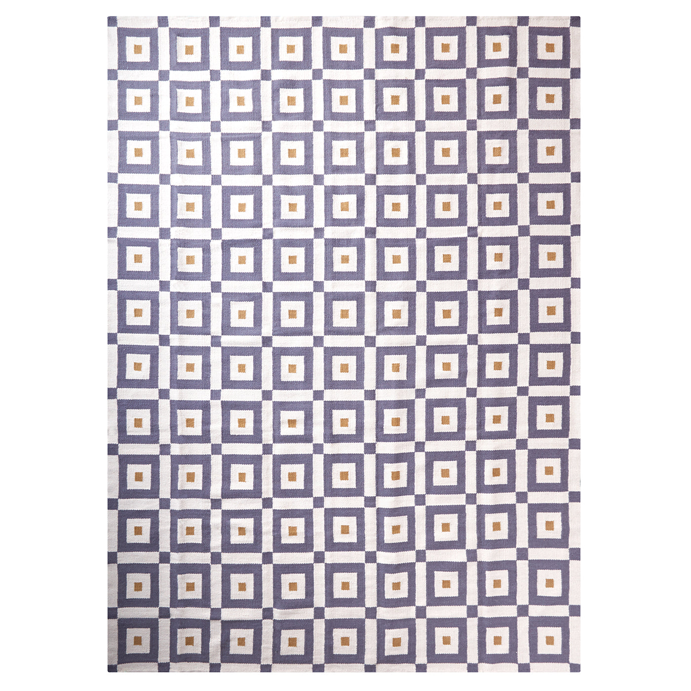 albert reversible peruvian flat weave rug camel grey 8x10 - front view