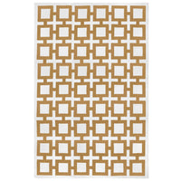 nixon reversible peruvian flat weave rug camel 6x9 - front view