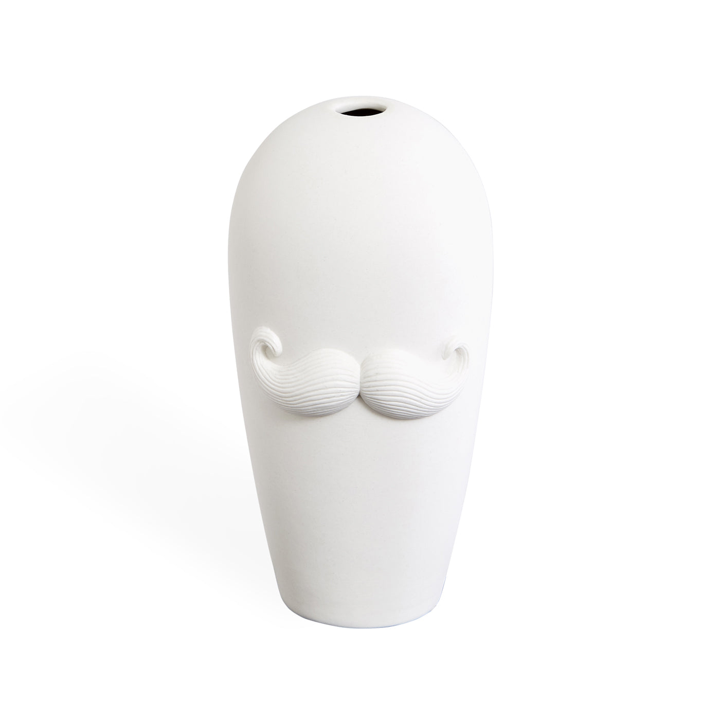 salvador vase porcelain white - front view