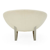 Saturn Lounge Chair in olympus ivory - back angle view